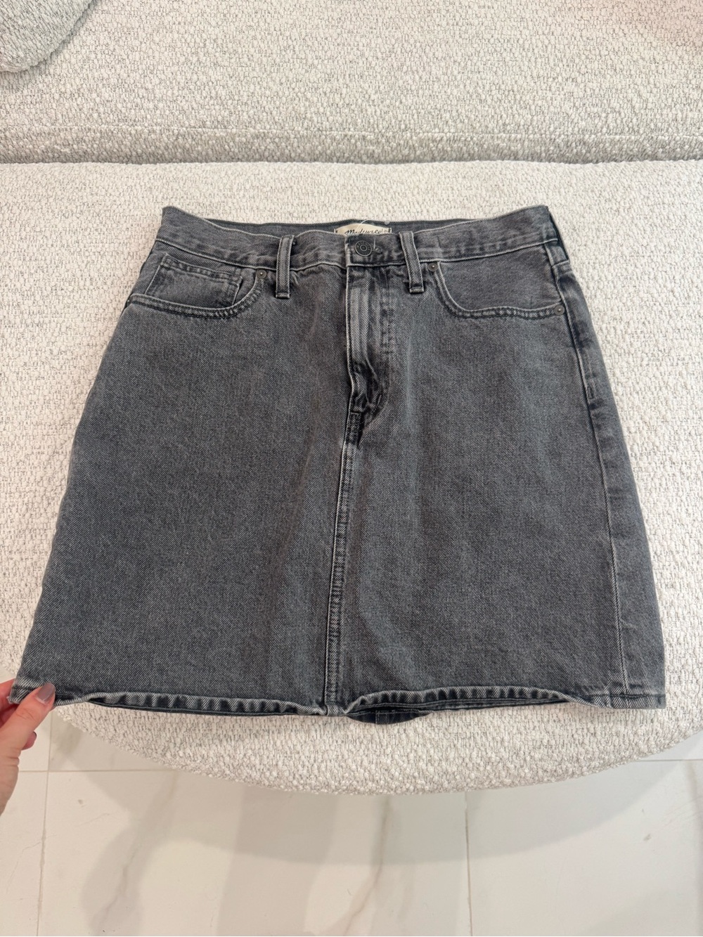 Madewell Rigid Denim A Line Skirt